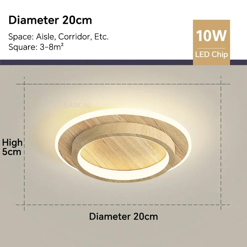 Moderne LED Gang Plafondlamp Kroonluchter - Binnenverlichting voor hal, trap, foyer, balkon, slaapkamer, badkamer