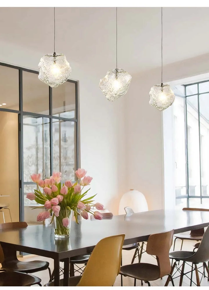 Nordic Glas Hanglamp – Hedendaagse LED Verlichting Installatie voor Eettafel, Bar en Entreegebied