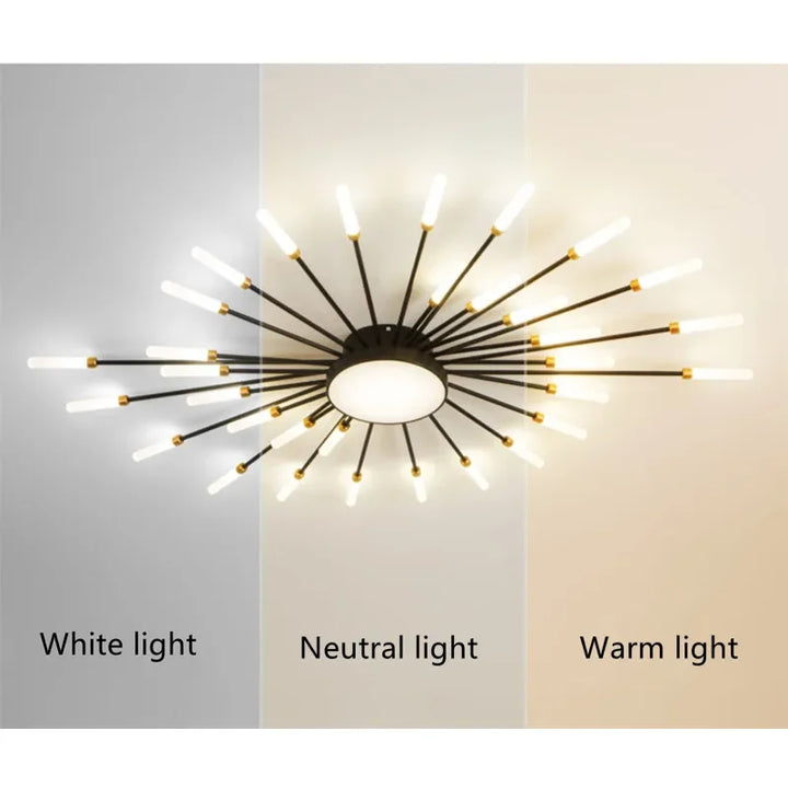 LED Nordic Fireworks Plafond Chandelier - Modern interieurverlichtingsapparaat