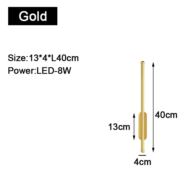Goldzwarte Binnen-LED-Wandlampen: Stijlvolle verlichting voor uw ruimte