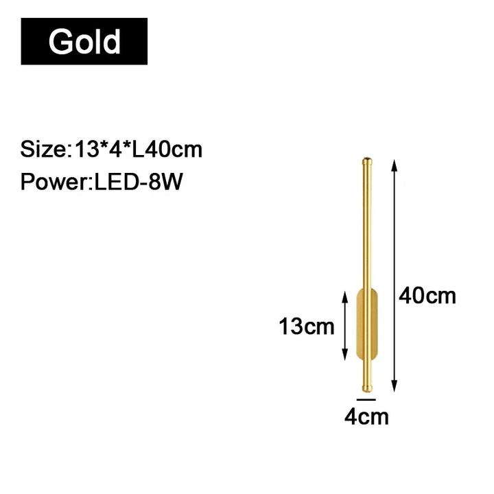 Goldzwarte Binnen-LED-Wandlampen: Stijlvolle verlichting voor uw ruimte