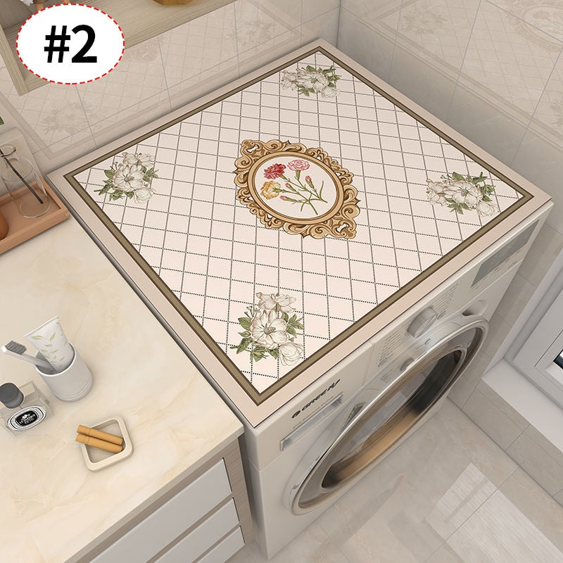 Arosta | Retro Bloemen Wasmachine Dekzeil Drainer Mat