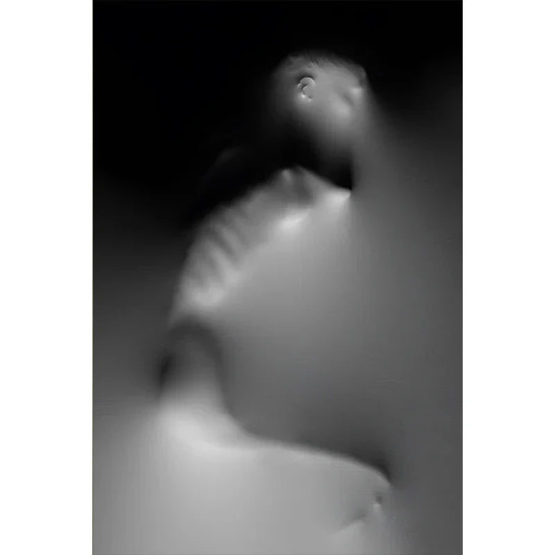 Moderne Kunst Abstracte Geestfiguren Op De Muur Canvasprints Zwart Witte Muurkunst Posters Foto's Voor Woonkamer Slaapkamer Kunst Decor