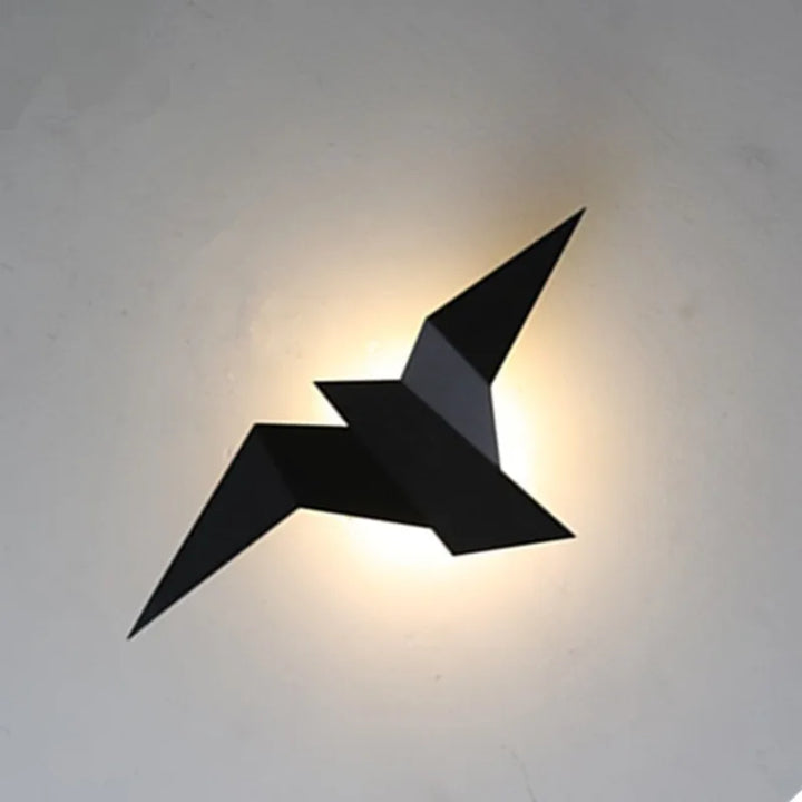 Nordic LED Vogel Wandlamp – moderne wandverlichting voor slaapkamer, woonkamer, trappen en nachtkastje – omhoog & omlaag verlichting, ijzeren kap, netvoeding