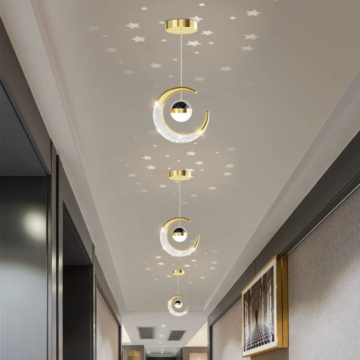 Woondecoratie gang plafondlamp - sterachtige sfeer LED hanglamp