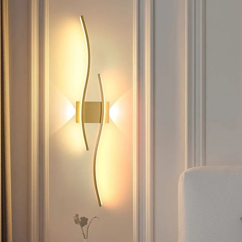 Moderne minimalistische LED strip wandlamp - dimbare wandverlichting voor woonkamer, slaapkamer, restaurant en badkamer