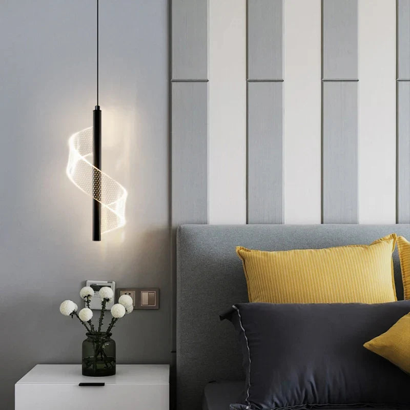 Nordic LED Hanglamp – Moderne Hanglamp voor Woonkamer, Slaapkamer, Eettafel en Gang – Gouden Acryl Lampenkappen, InterieurdDecoratie