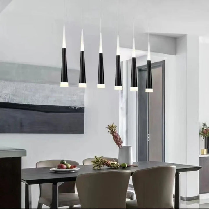 Nordic LED Hanglamp – Lange Hangdraad Kroonluchter voor Slaapkamer, Woonkamer, Eetkamer en Kantoor – Moderne Woondecoratie Lichtbron