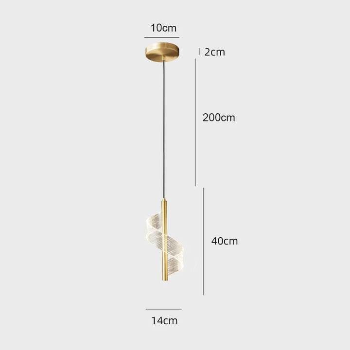 Nordic LED Hanglamp – Moderne Hanglamp voor Woonkamer, Slaapkamer, Eettafel en Gang – Gouden Acryl Lampenkappen, InterieurdDecoratie