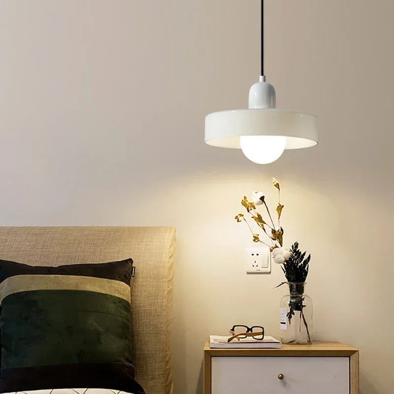 Nordic Glas Pendellicht – Moderne LED Hanglamp voor Woonkamer, Slaapkamer, Eetkamer en Bar, 3 Snoep Kleuren