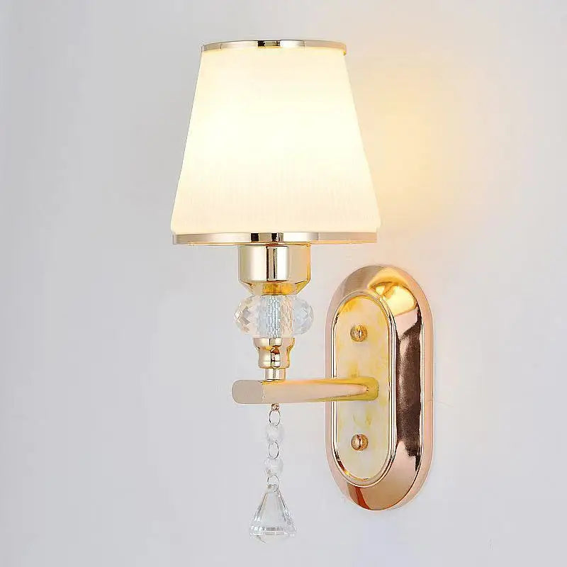 Moderne LED wandlamp met glazen lampenkap | Wandlampen