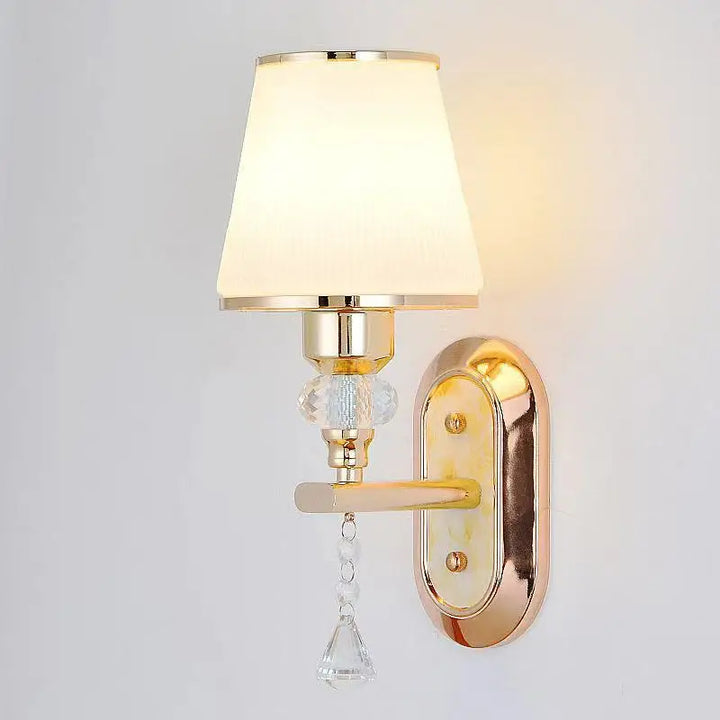 Moderne LED wandlamp met glazen lampenkap | Wandlampen