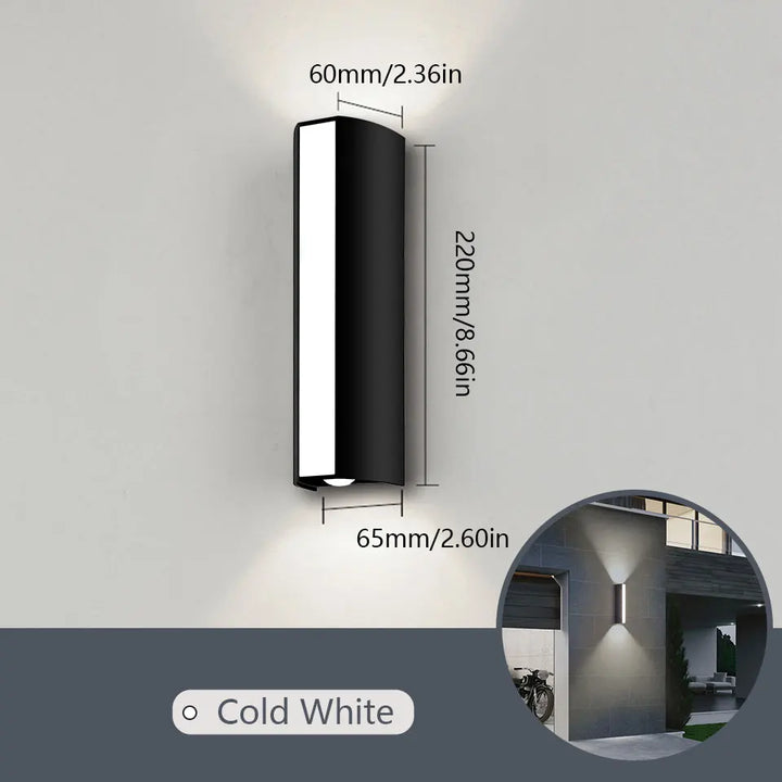 Moderne Lange LED-Wandlamp - Waterdichte Buiten Bewegingssensorlamp, IP66 Beoordeling, AC 85-265V, voor Tuin, Terras en Buitendecoratie