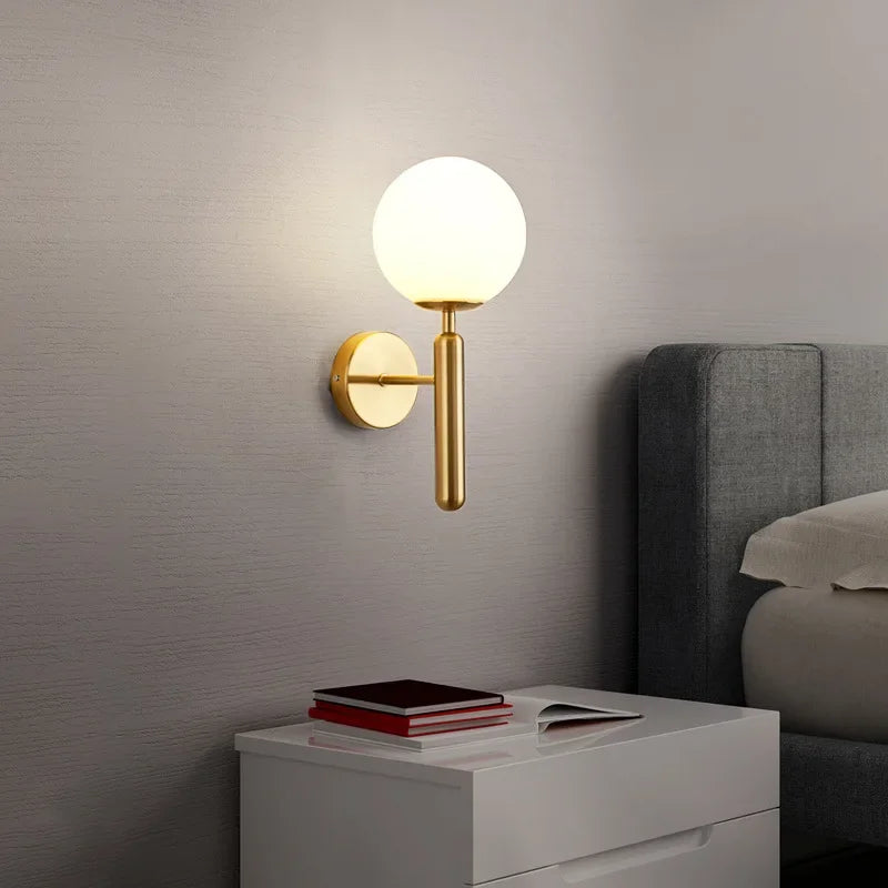 Moderne LED Wandlamp – Interieur Wandlamp voor Hotel, Badkamer, Slaapkamer, Woonkamer, Hal & Gang, E27 Drie-Kleur Verstelbaar, AC Aangedreven