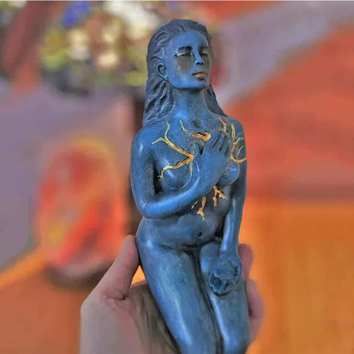 Genezing Godin Sculptuur: Hars abstract
