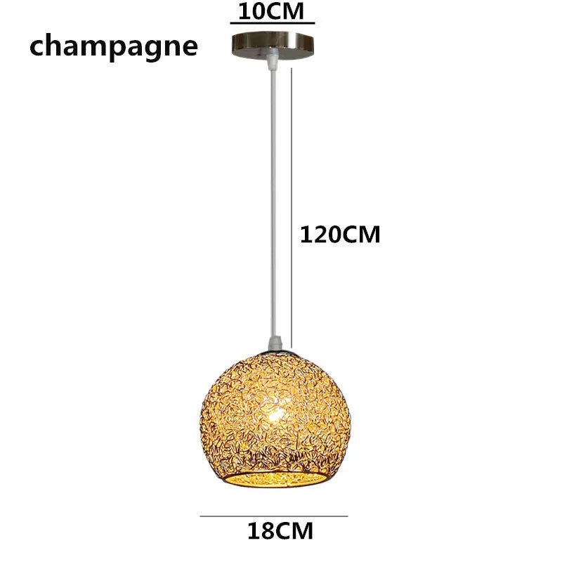 Moderne Kleurrijke Ronde Hanglamp – E27 LED Hanglamp voor Slaapkamer, Woonkamer, Café en Restaurant