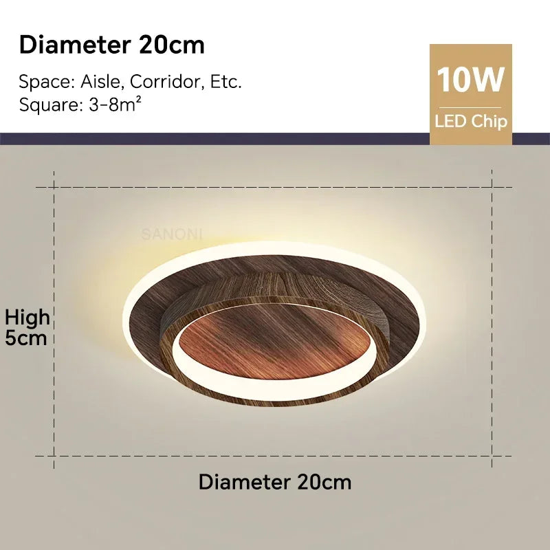 Moderne LED Gang Plafondlamp Kroonluchter - Binnenverlichting voor hal, trap, foyer, balkon, slaapkamer, badkamer