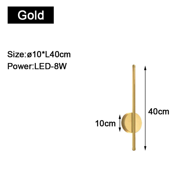 Goldzwarte Binnen-LED-Wandlampen: Stijlvolle verlichting voor uw ruimte