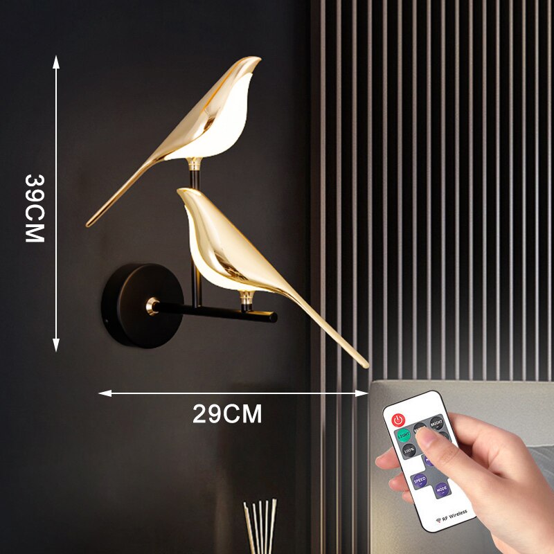 Moderne Nordic Wand Vogel Lamp