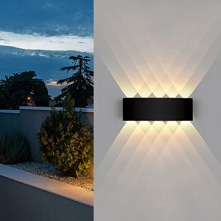 Moderne LED buitenwandlamp – Waterdichte wandlamp voor veranda en balkon voor tuin thuis, IP55 beoordeeld