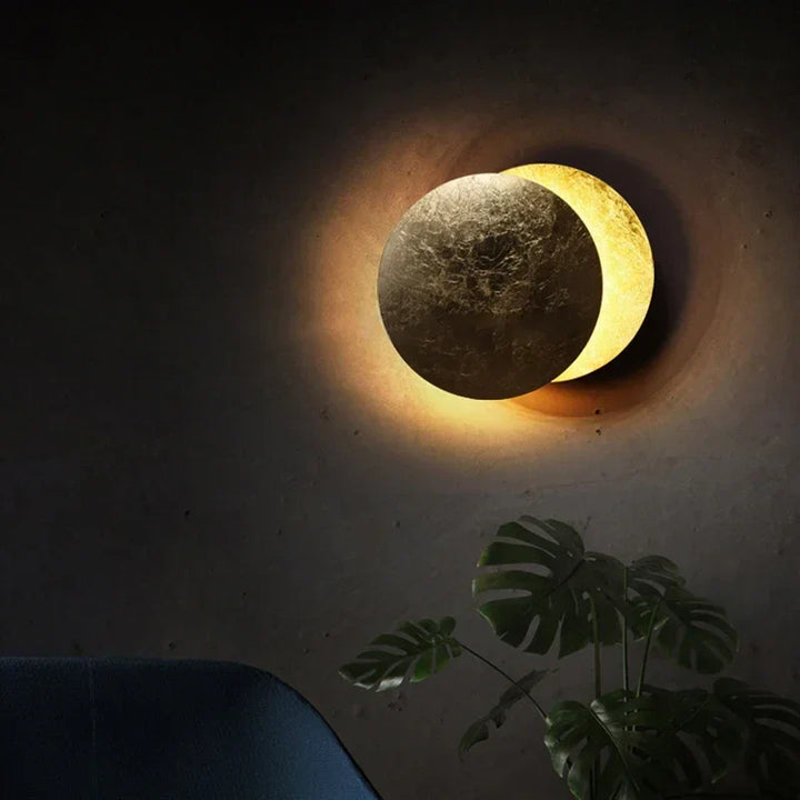 Moderne Eclipse Wandlamp – Ronde LED-wandlamp voor slaapkamer, gang, hal en woonkamer
