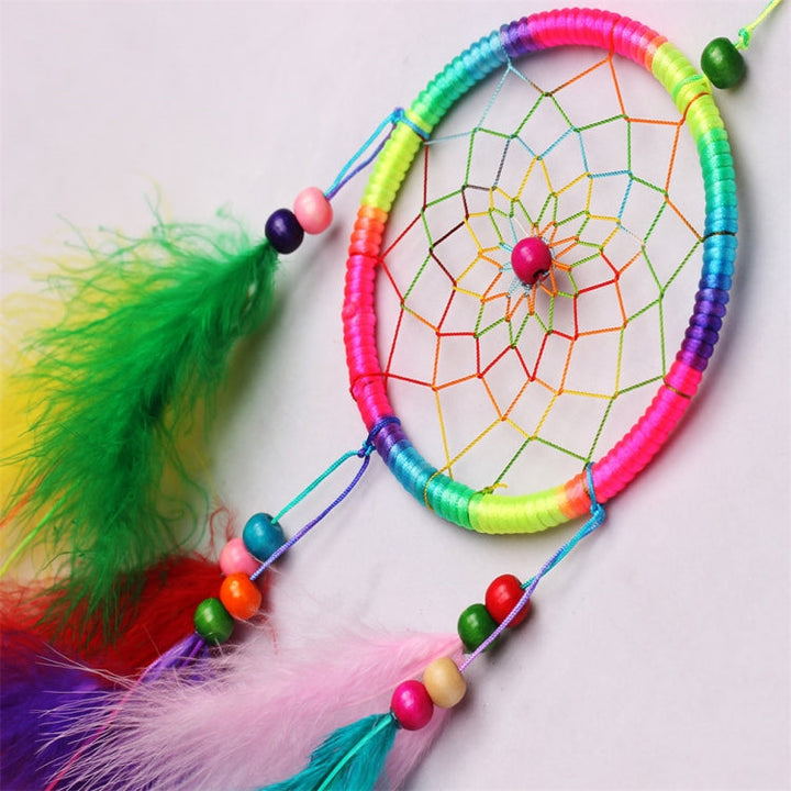 Eenvoudige creatieve woondecoratie ornamenten dromenvanger auto hanger (Wit)