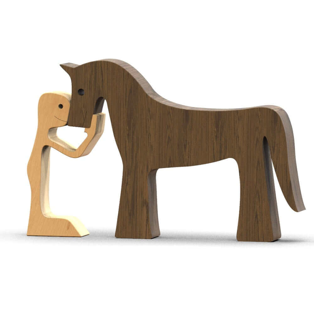 Deense houten dierenornamenten