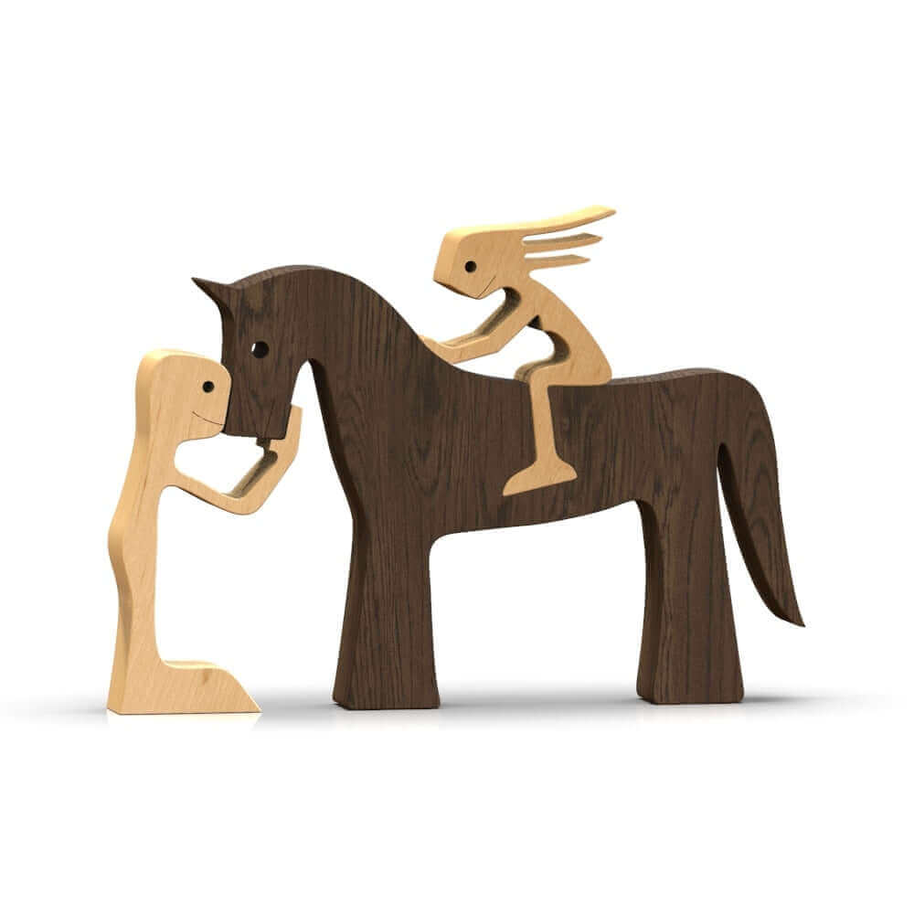 Deense houten dierenornamenten