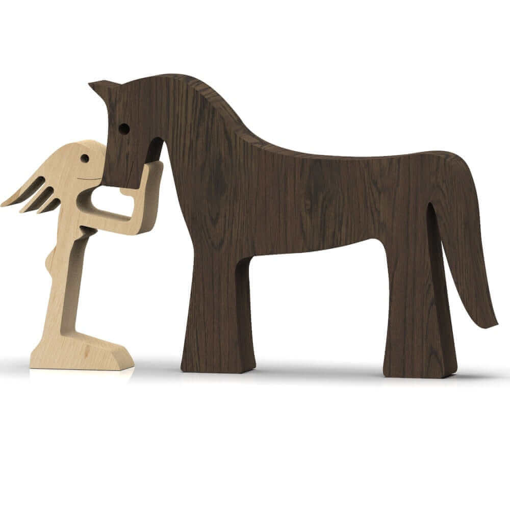 Deense houten dierenornamenten