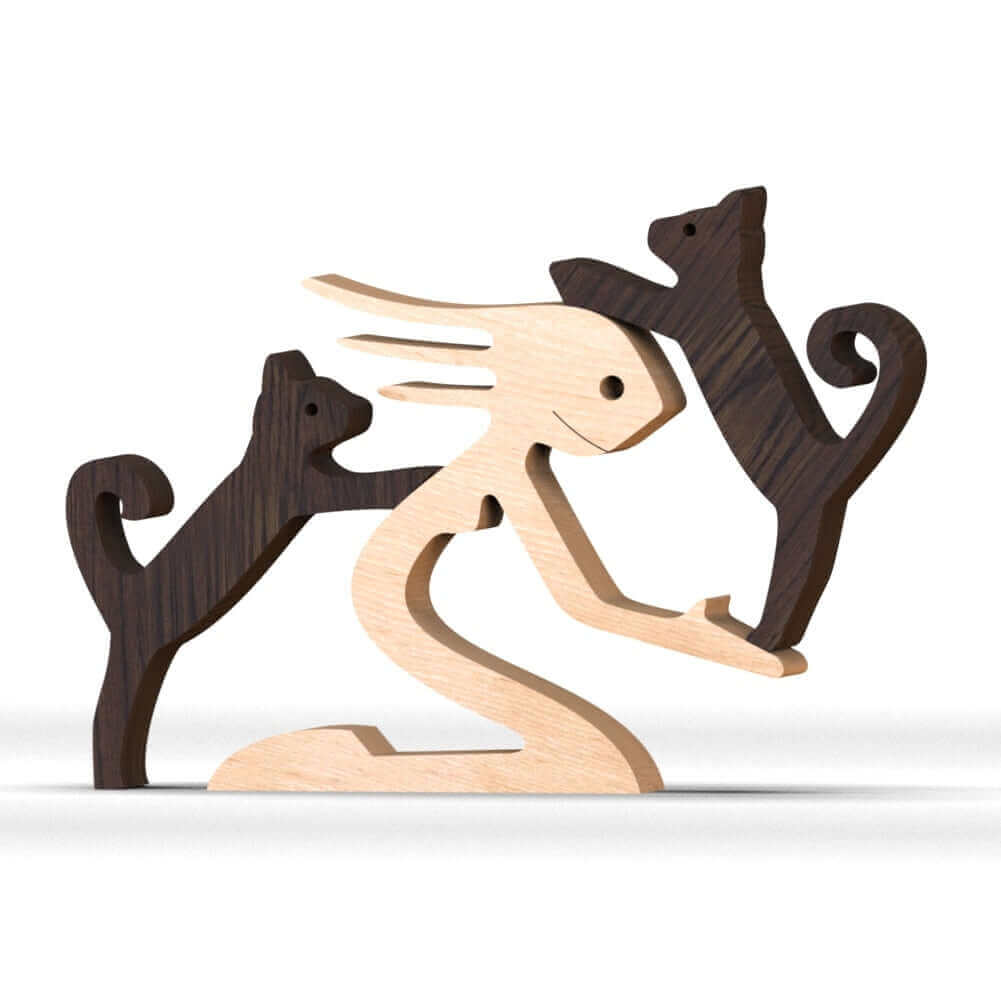 Deense houten dierenornamenten