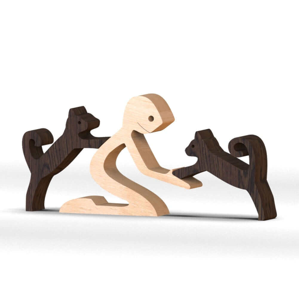 Deense houten dierenornamenten