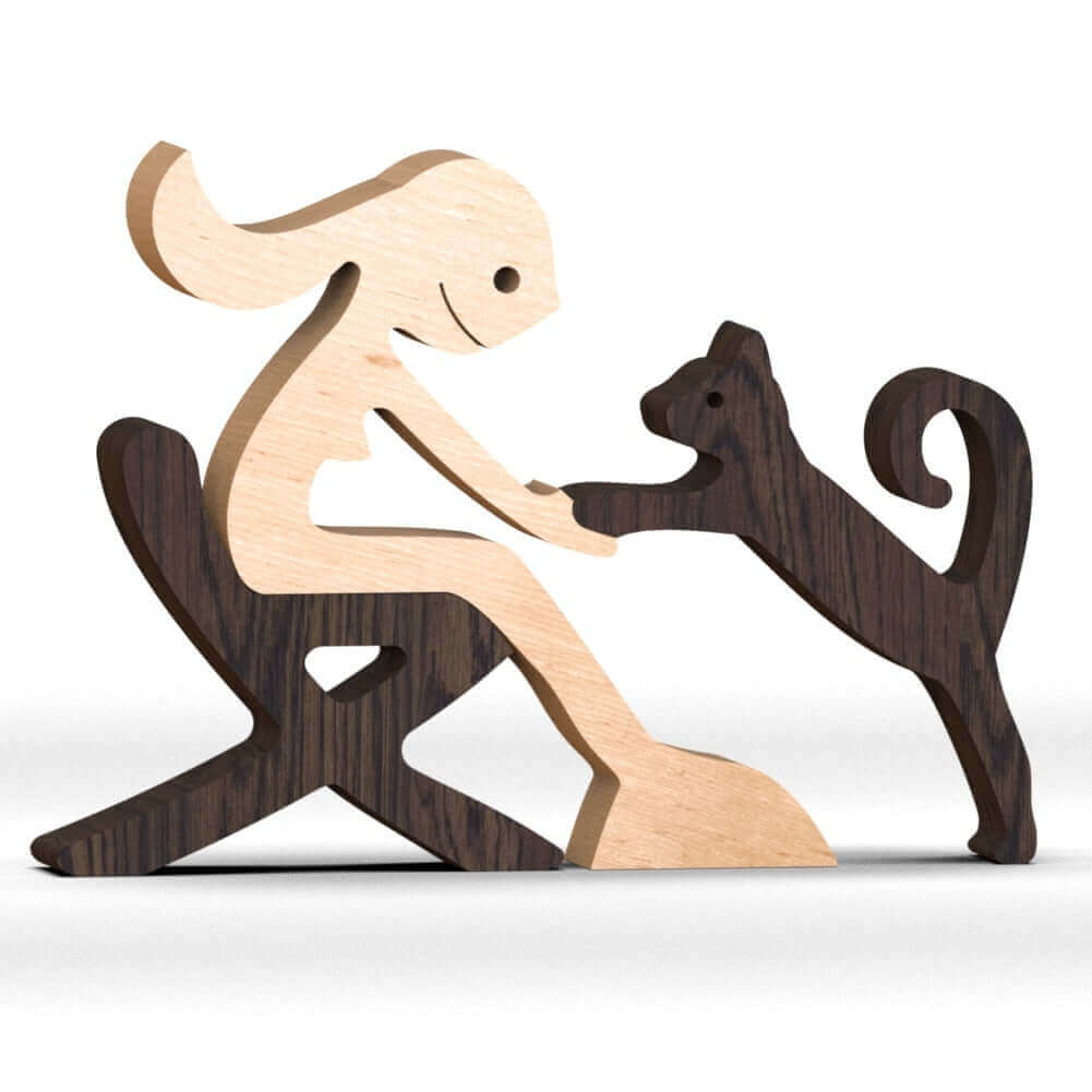 Deense houten dierenornamenten
