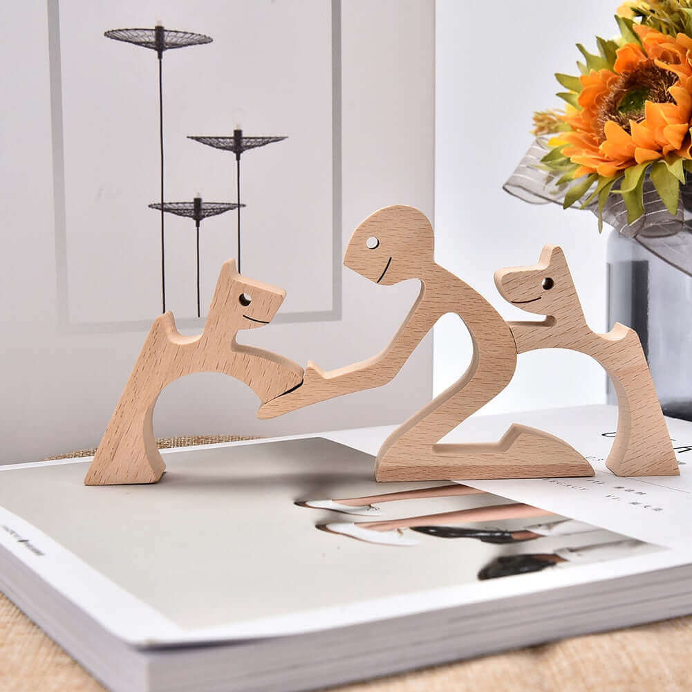 Deense houten dierenornamenten