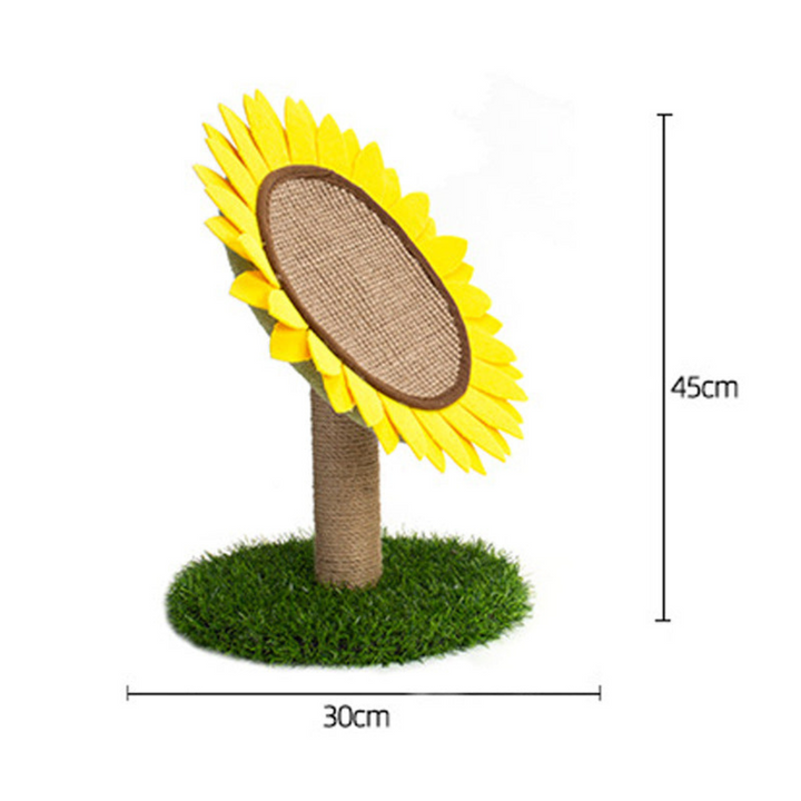 Kat Zonnebloem Krabpaal gemaakt van Sisal Arosta