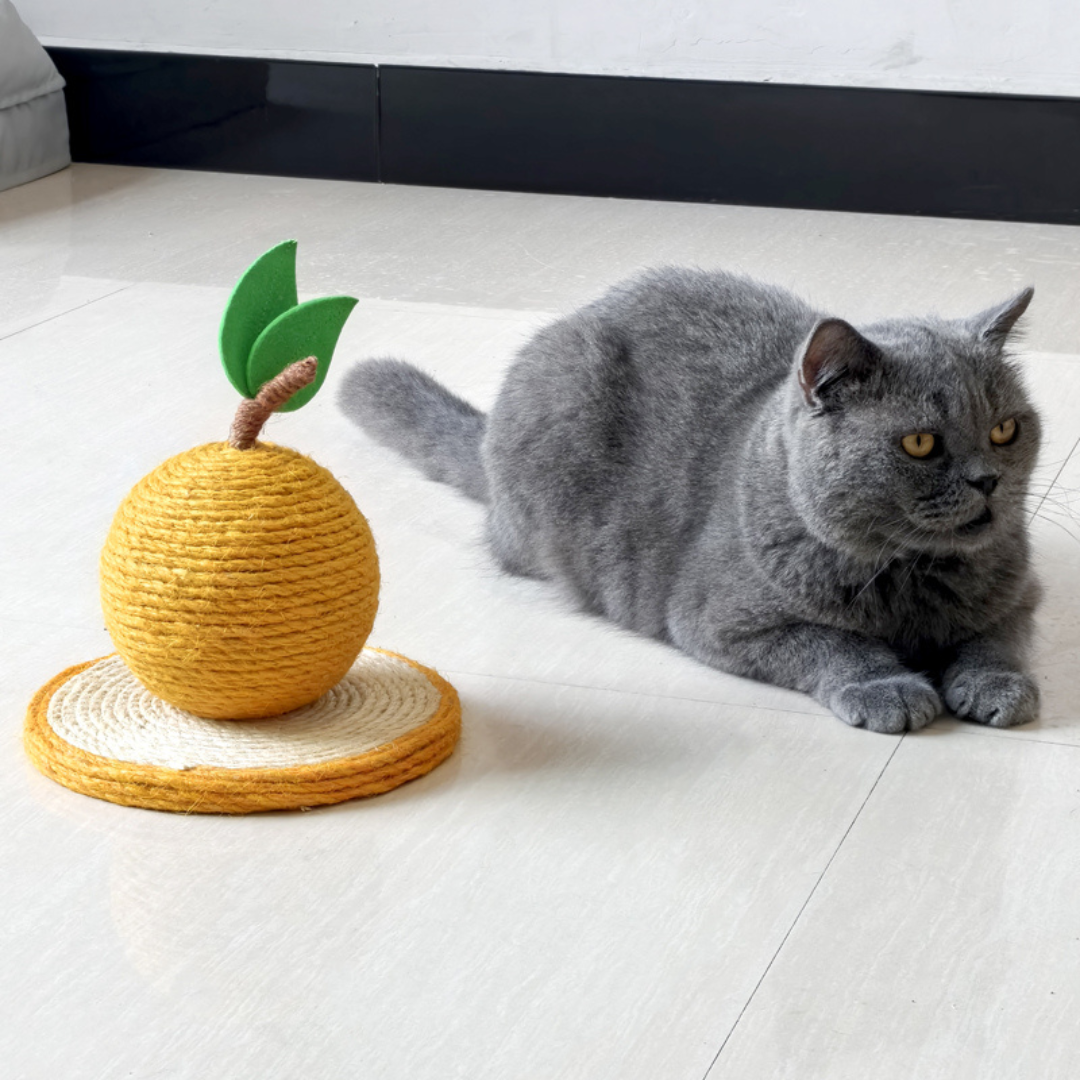 Kattenkrabpaal Oranje van Sisal Arosta