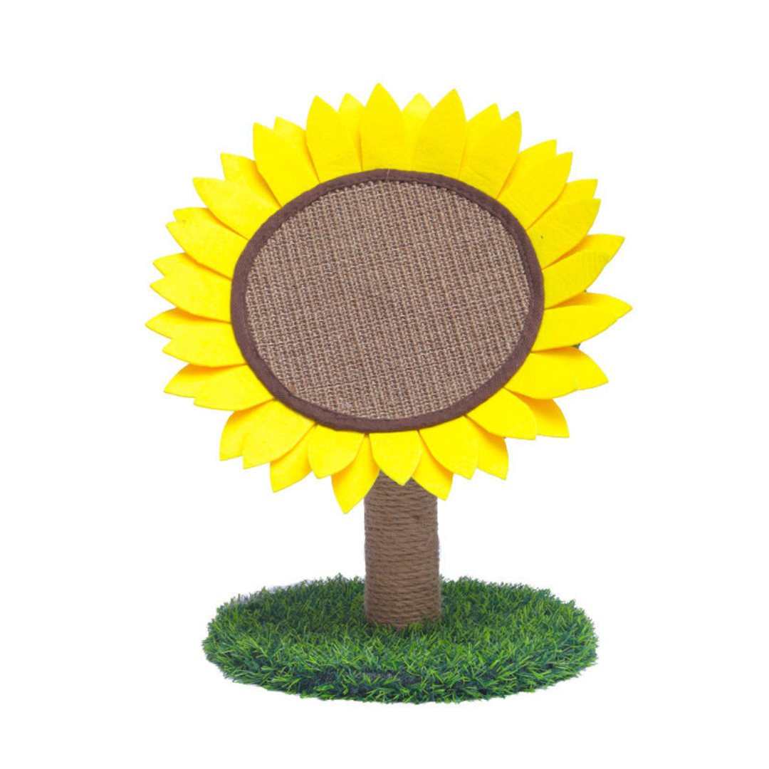 Kat Zonnebloem Krabpaal gemaakt van Sisal Arosta