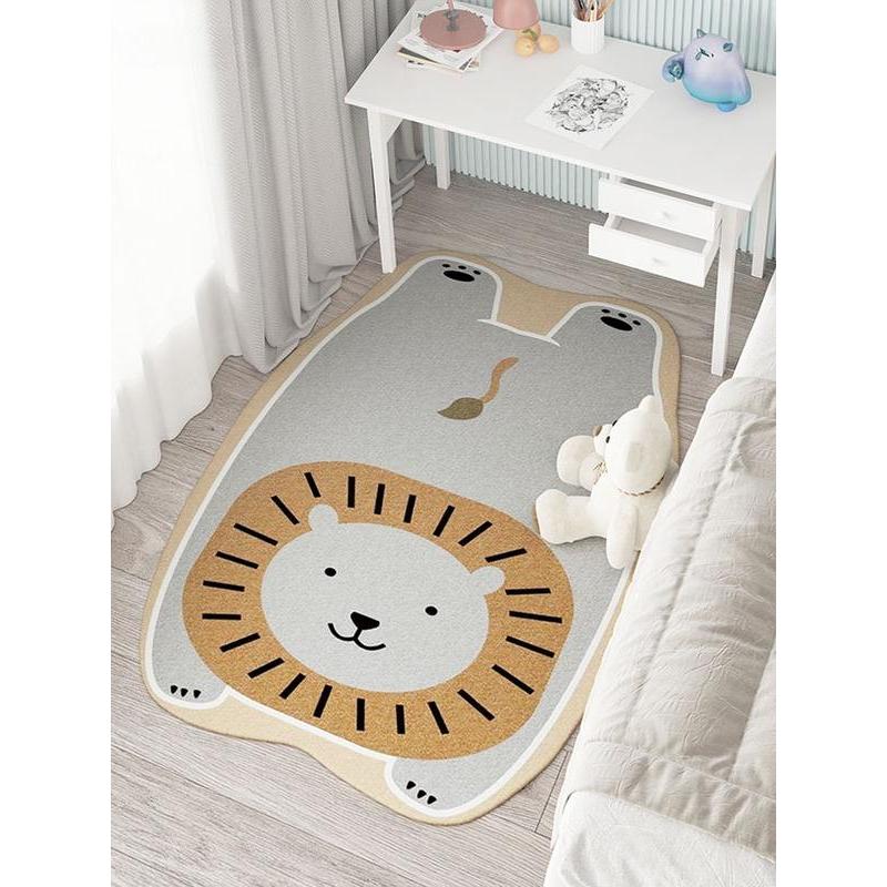 Arosta | Schattige Dieren Woonkamer Decoratieve Tapijten – Pluche Zachte Cartoon Slaapkamer Tapijt