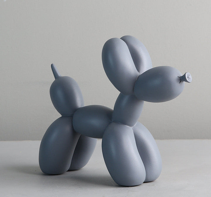 Zwarte en witte ballonhond