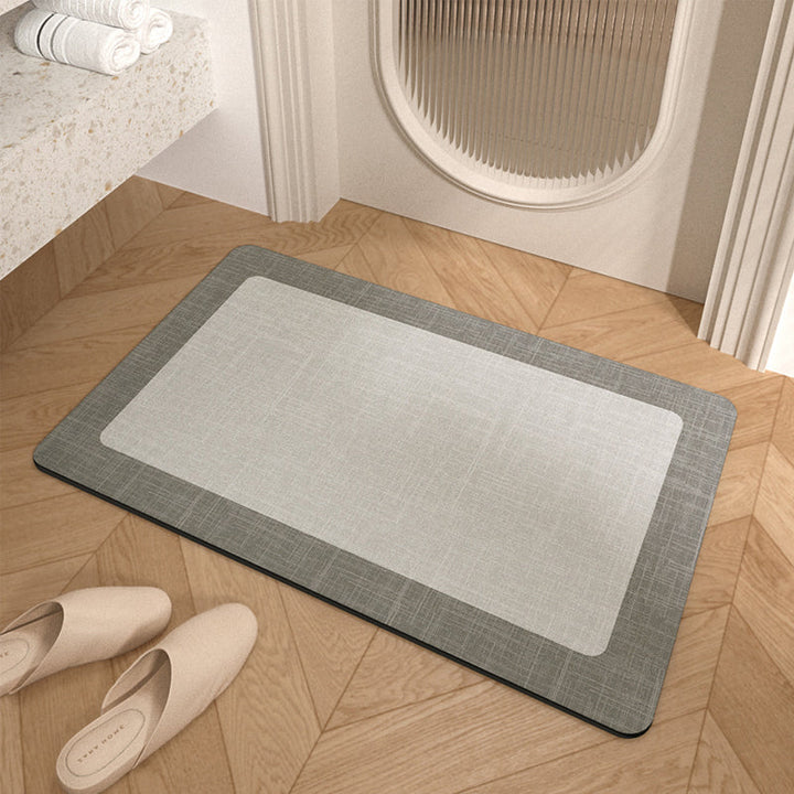 Niet-slip Minimalisme Badkamer Vloermat - Super Absorberend, Makkelijk Schoon Te Maken