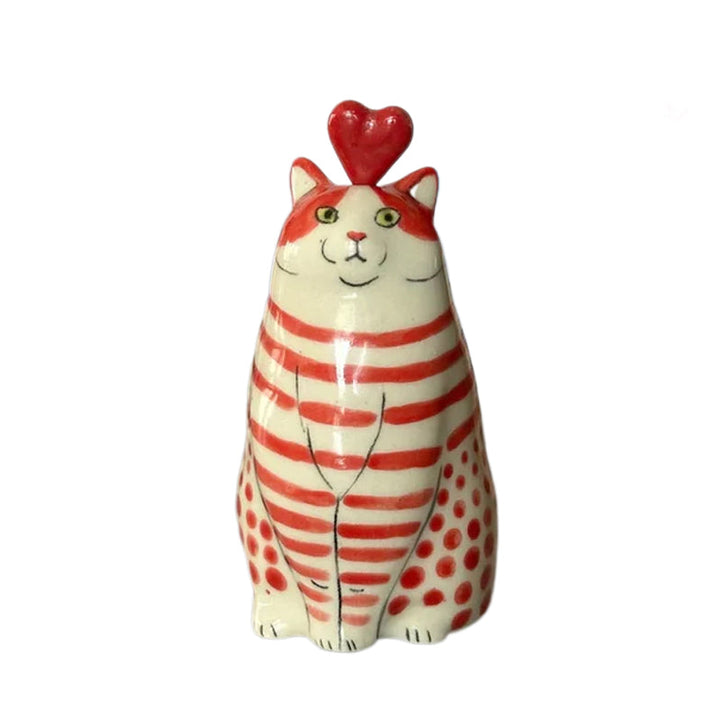 Gepunteerde kattenvaas