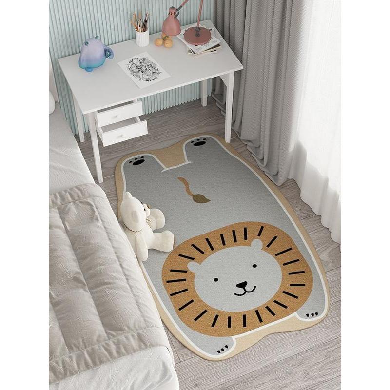 Arosta | Schattige Dieren Woonkamer Decoratieve Tapijten – Pluche Zachte Cartoon Slaapkamer Tapijt