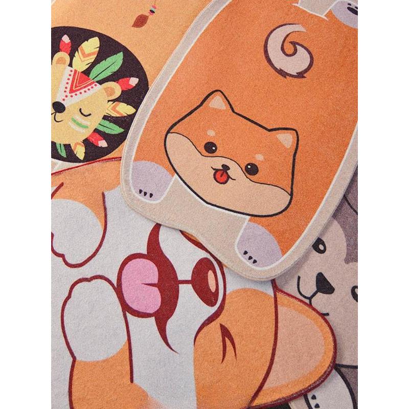 Arosta | Schattige Dieren Woonkamer Decoratieve Tapijten – Pluche Zachte Cartoon Slaapkamer Tapijt
