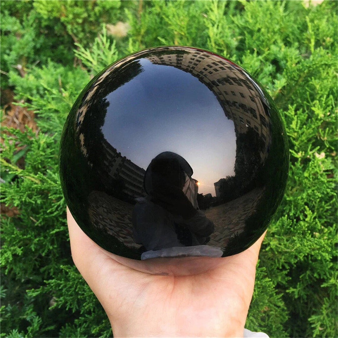 Obsidiaanse kristallen bol decoratie