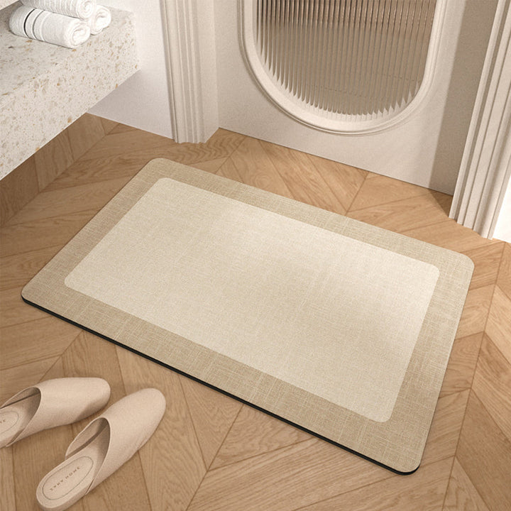 Niet-slip Minimalisme Badkamer Vloermat - Super Absorberend, Makkelijk Schoon Te Maken