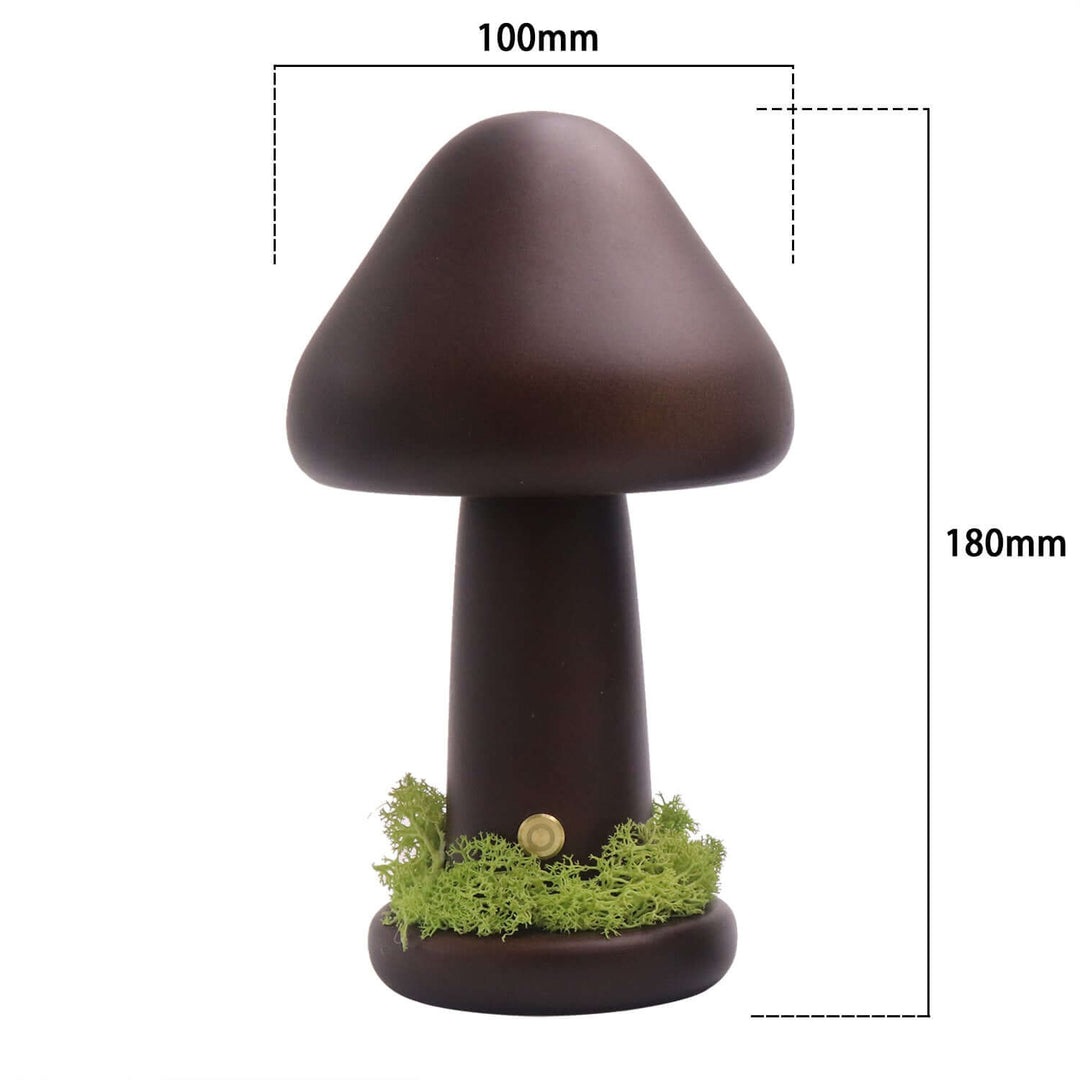 Verdrehte Paddenstoel Nacht Warm Licht Aanraak Slaapkamer Hoofdbord Nachtlampje Beukenhout LED USB Decoratieve Sfeerlampen Woondecoratie
