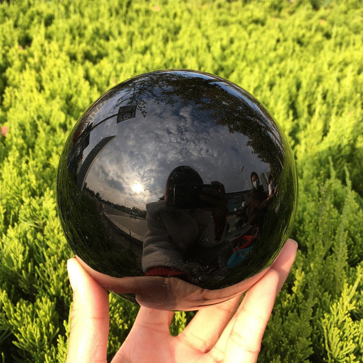 Obsidiaanse kristallen bol decoratie
