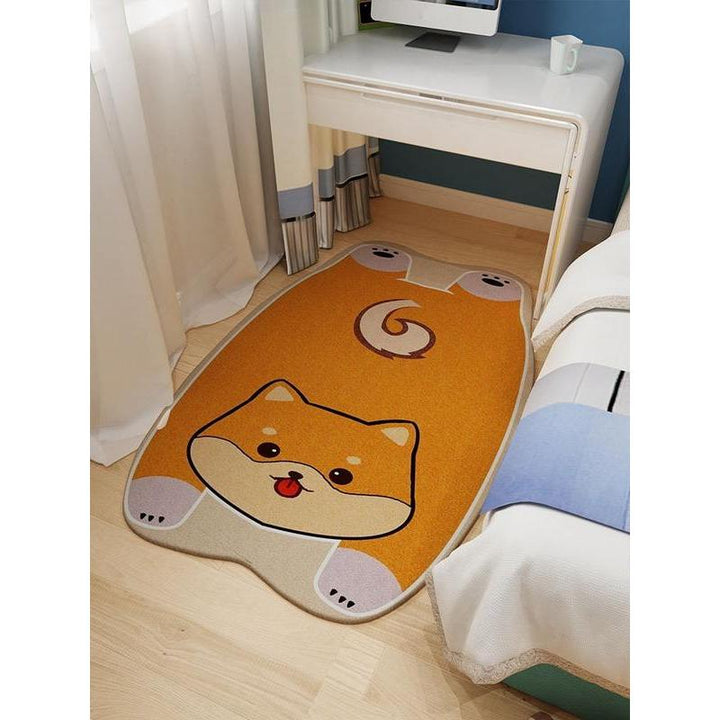 Arosta | Schattige Dieren Woonkamer Decoratieve Tapijten – Pluche Zachte Cartoon Slaapkamer Tapijt