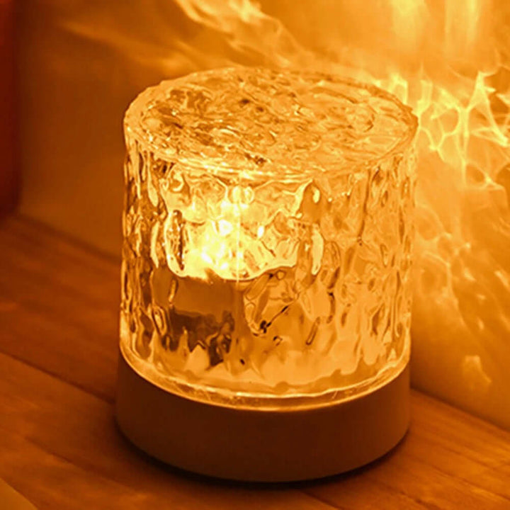 Kristal lamp watergolven projector nachtlamp decoratie thuis slaapkamer esthetische sfeer vakantiecadeau zonsonderganglichten huisdecoratie
