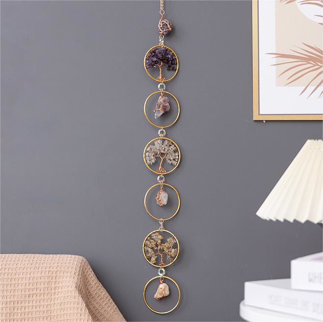 Kristallen Levensboom 6 Ringen Wanddecoratie Ornament