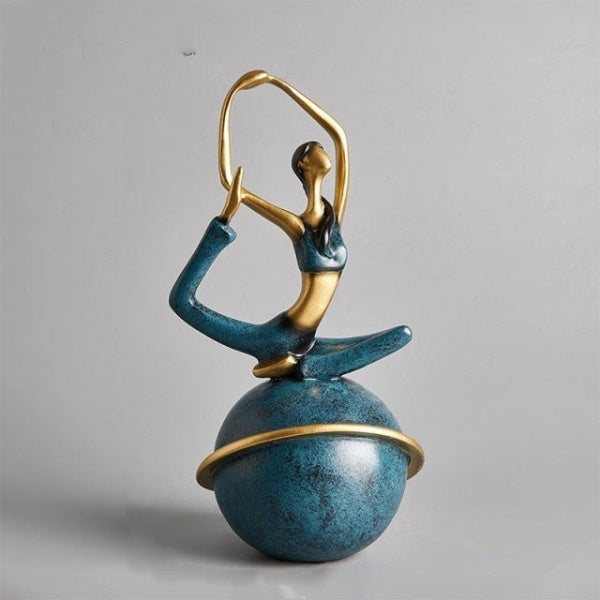 Yoga Lady Beeldje Sculptuur